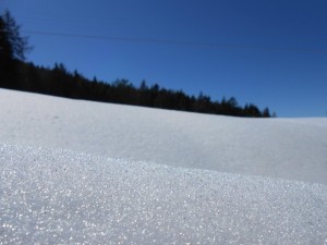 März 2014: Schnee beim Wallfahrtsort Maria Weißenstein